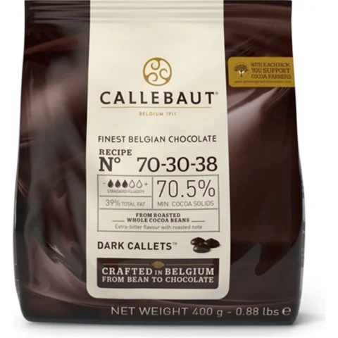 Callebaut Bitter Drop Çikolata %70 (0,4 KG) (70-30-38)