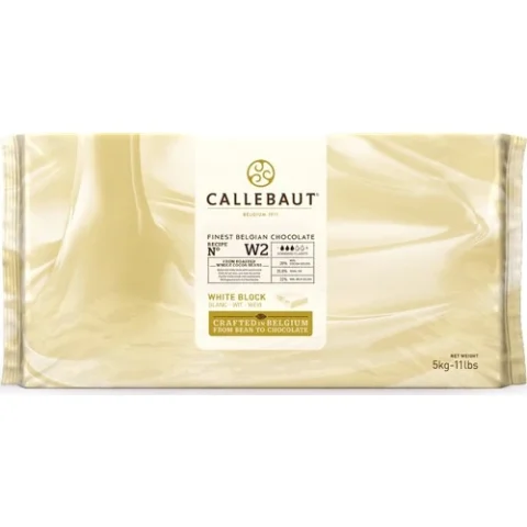 Callebaut Beyaz Blok Çikolata (5 KG) (W2)