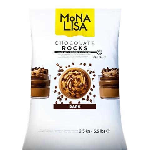 Callebaut Bitter Parça Çikolata 4-7 MM (2,5 KG) (Mona Lisa)