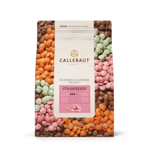 Callebaut Çilekli Çikolata Drop (2,5 KG) (STRAWBERRY)