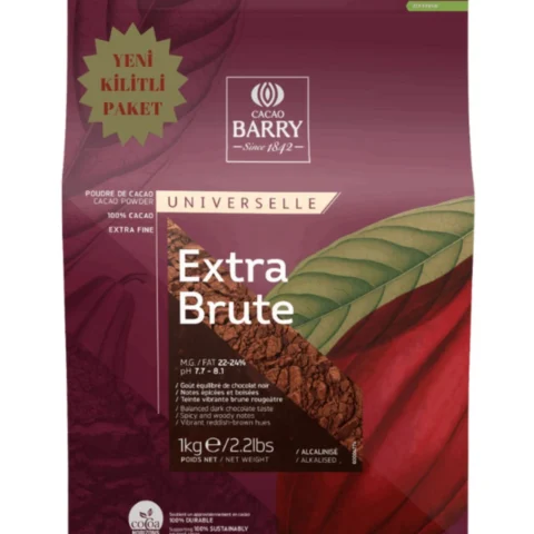 Callebaut Extra Brute Toz Kakao %100 (1 KG) (DCP-22BOEXB)