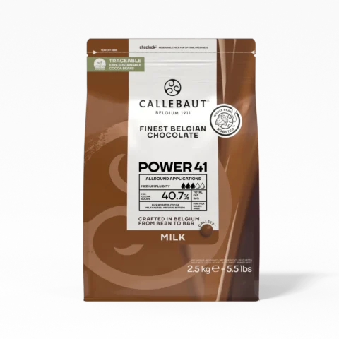 Callebaut Güçlü Sütlü Drop Çikolata %41 (2,5 KG) (841 / POWER 41)