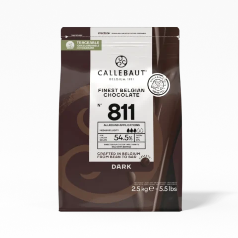 Callebaut Bitter Drop Çikolata (2,5 KG) (811)